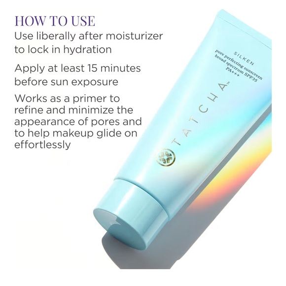 TATCHA Silken Pore Perfecting Sunscreen SPF 35 | 2 oz / 60 mL - Picture 4 of 5